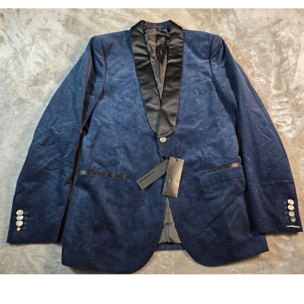 J.Lindeberg Hopper SC Tux Lux Velluto Mens EU48/L US 38/R Slim Fit Tuxedo Jacket